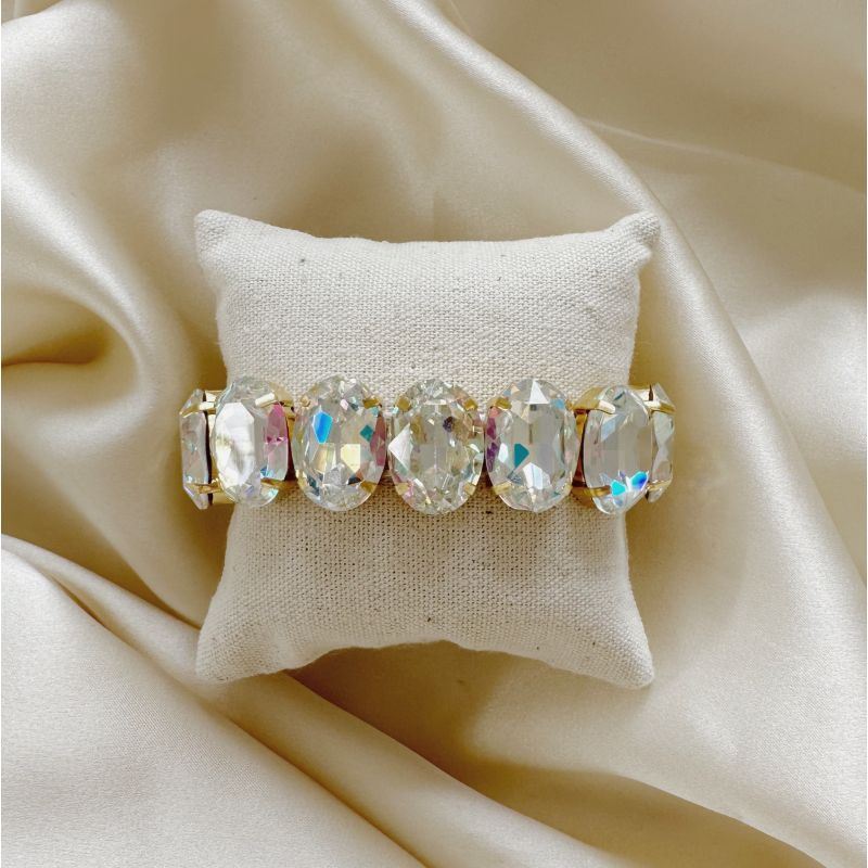 BRACELET OPALE ellipse cristal