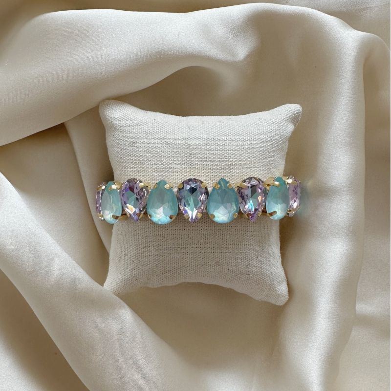BRACELET OPALE Rain violet bleu