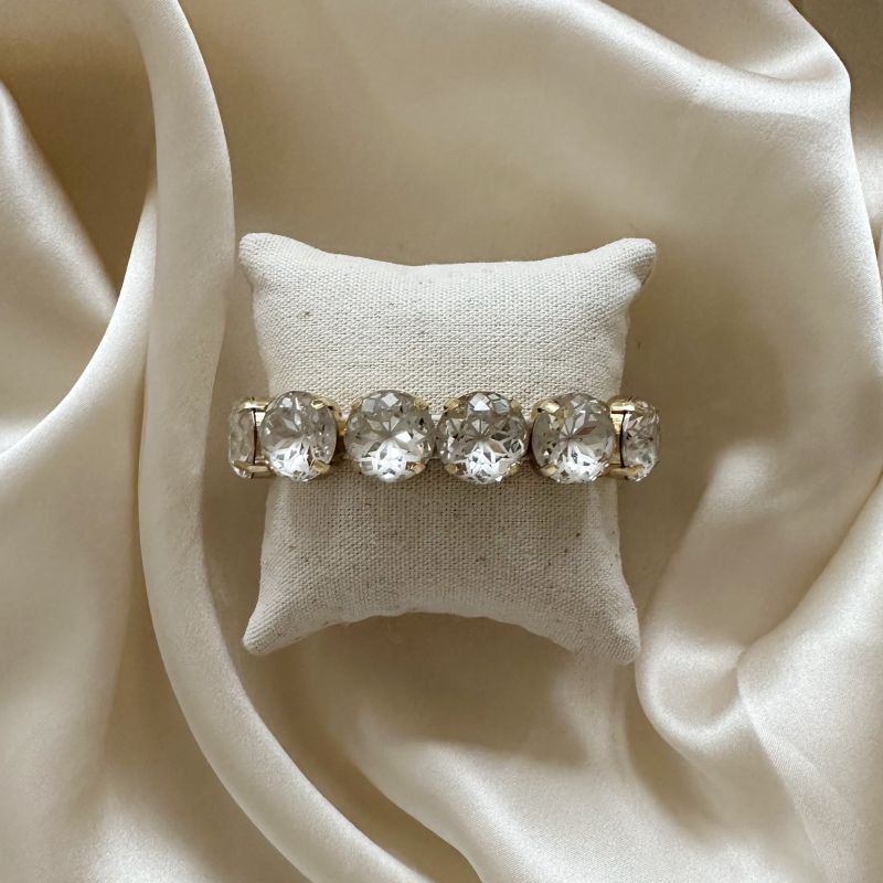 BRACELET OPALE rosace cristal