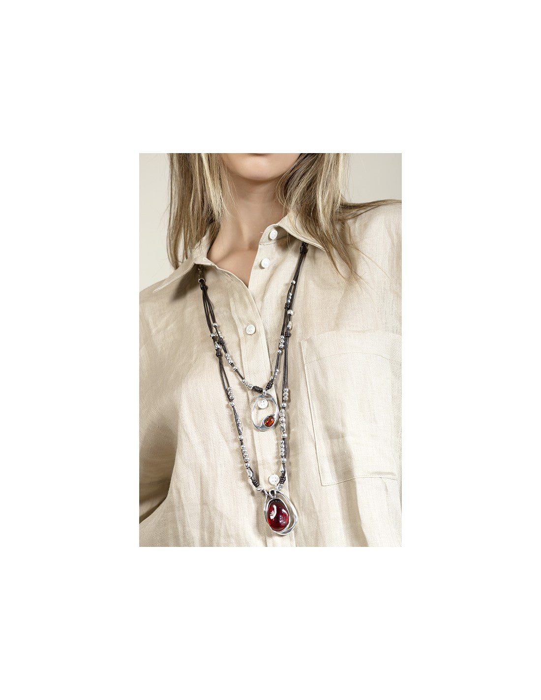 COLLIER Femme DEBA marron CICLON