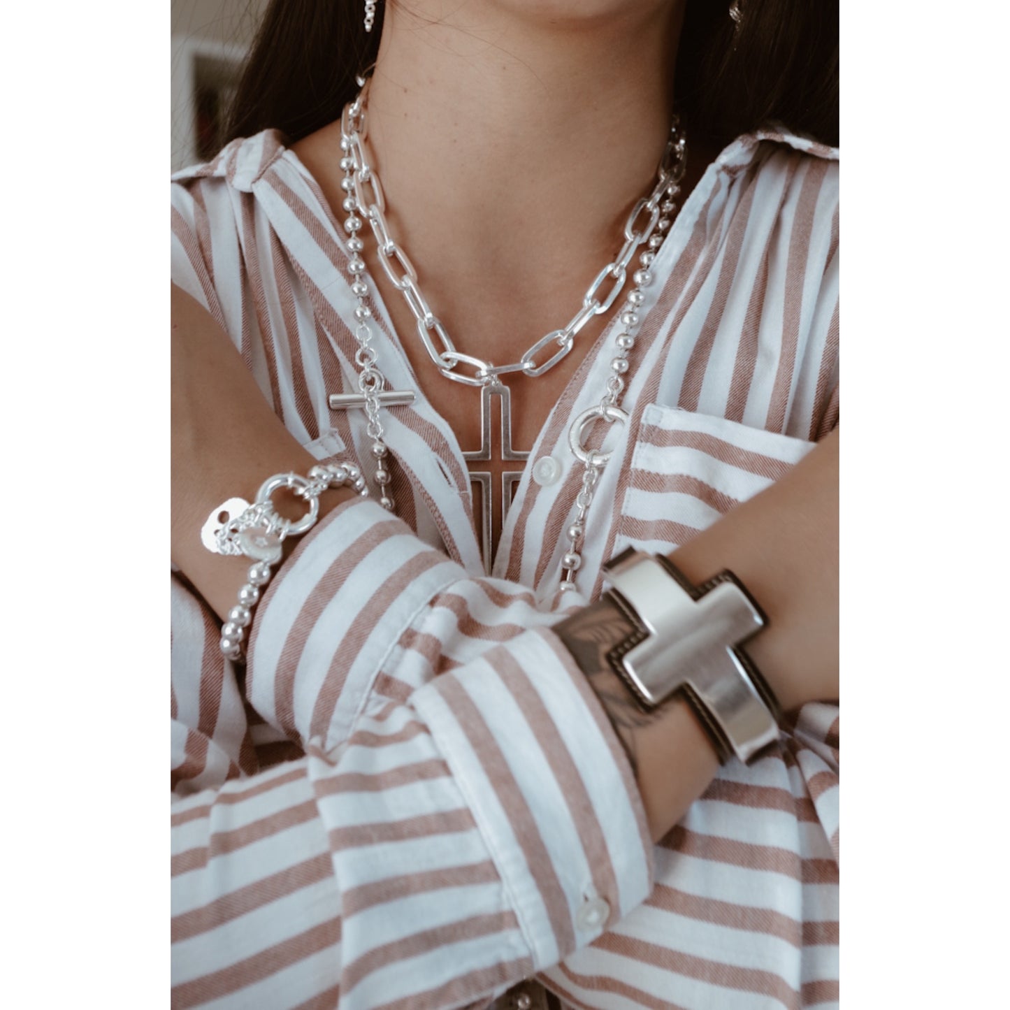 BRACELET Femme extensible TETE DE MORT SECRET DE CUIR