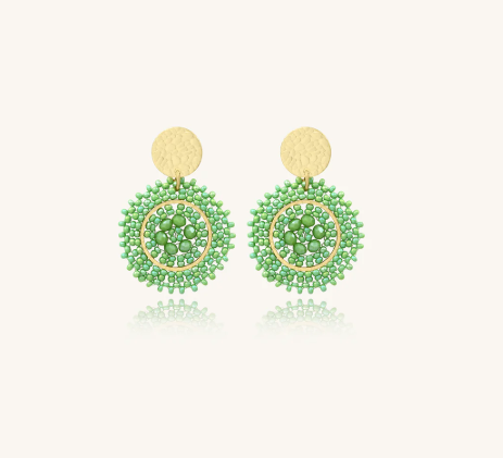 Boucles d'oreilles Dame Baby Espagnola PISTACHE SANTIBE