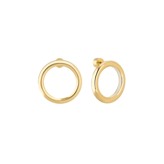 Boucles d'Oreilles Dame EYELET - Blanc Sable BANGLE-UP