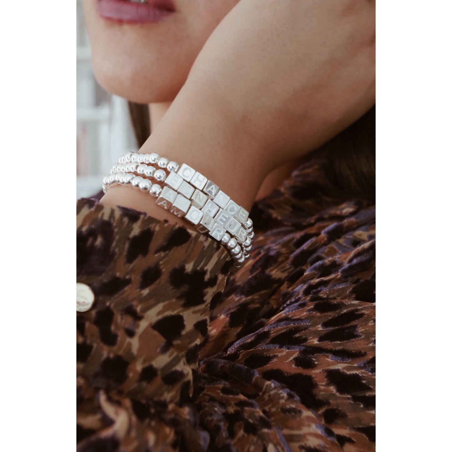 BRACELET MESSAGE extensible Femme SECRET DE CUIR