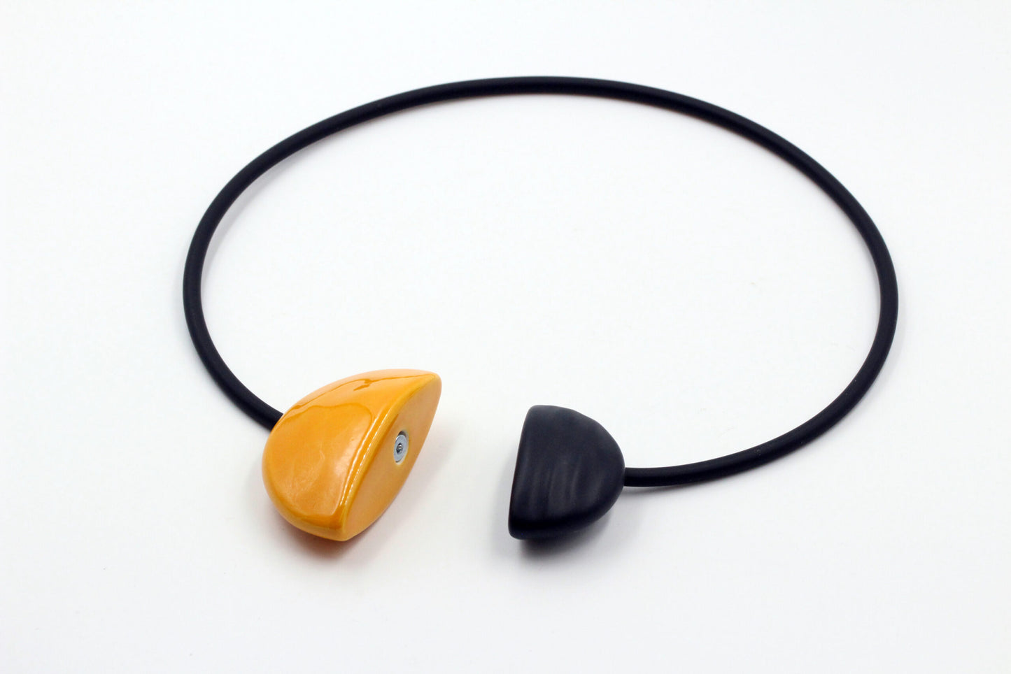 COLLIER Femme INCA Abricot/noir Andréani créations
