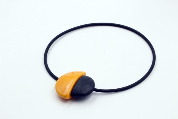 COLLIER Femme INCA Abricot/noir Andréani créations