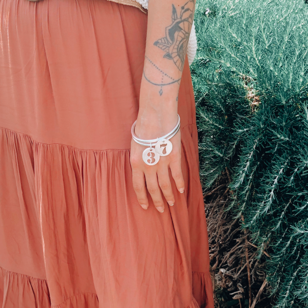 Bracelet N°187 - JONC CHIFFRE 3 SECRET DE CUIR