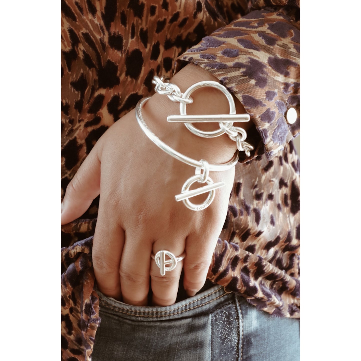 JONC Femme BOUE BARRE SECRET DE CUIR