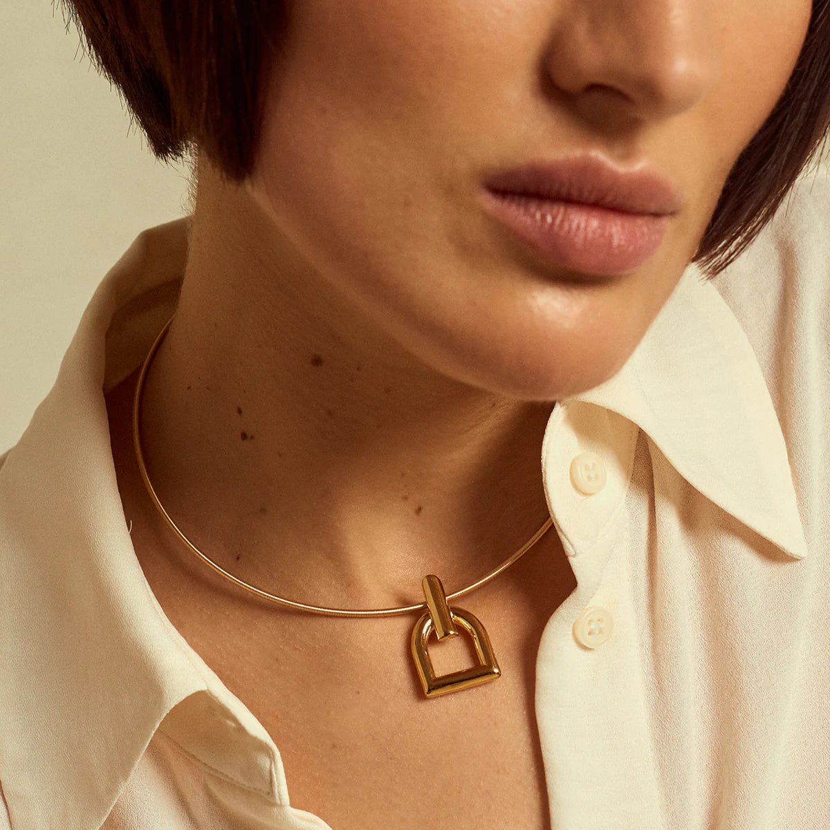 Collier Dame N0145OR plaqué or CXC