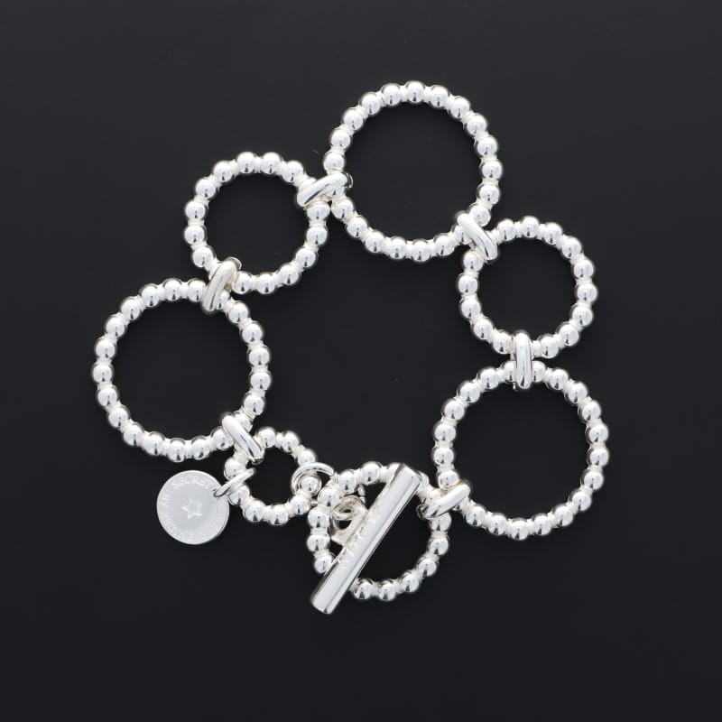 BRACELET Femme ROND PERLES SECRET DE CUIR