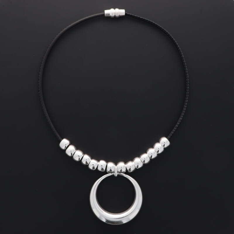 COLLIER Femme CROISSANT DE LUNE CUIR SECRET DE CUIR