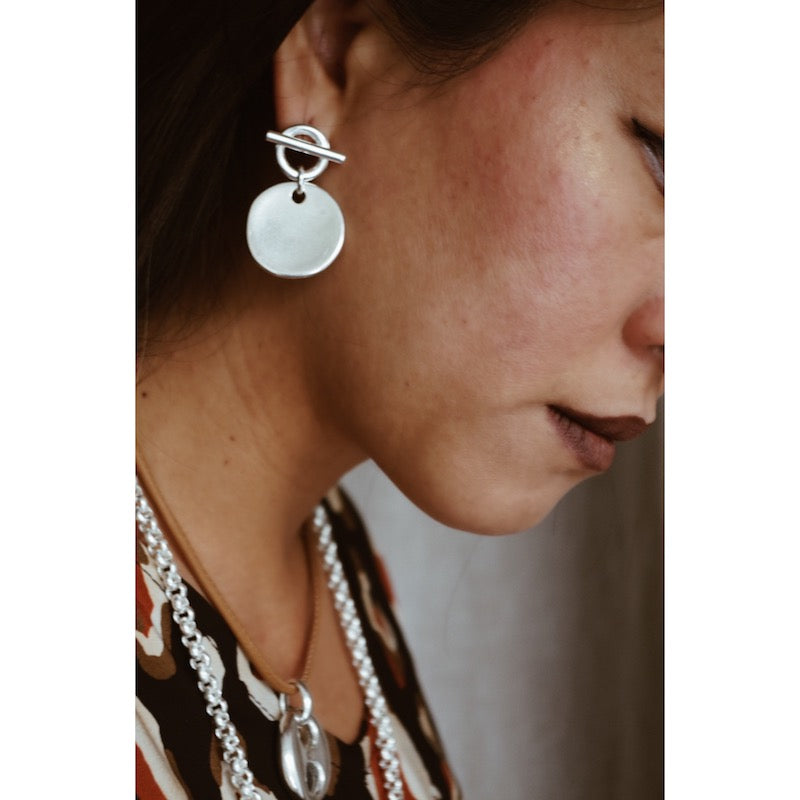BOUCLES D'OREILLES Femme PASTILLE SECRET DE CUIR