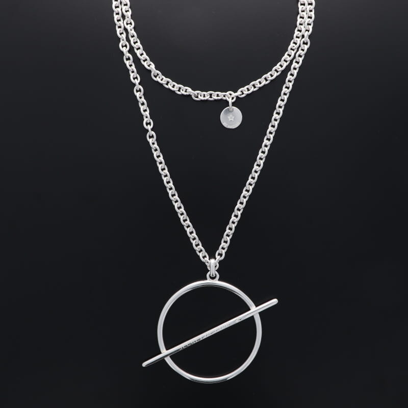 Collier sautoir N°474 - SAUTOIR ROND-BARRE XL SECRET DE CUIR