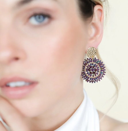 Boucles d'oreilles Dame Baby Espagnola blanc SANTIBE