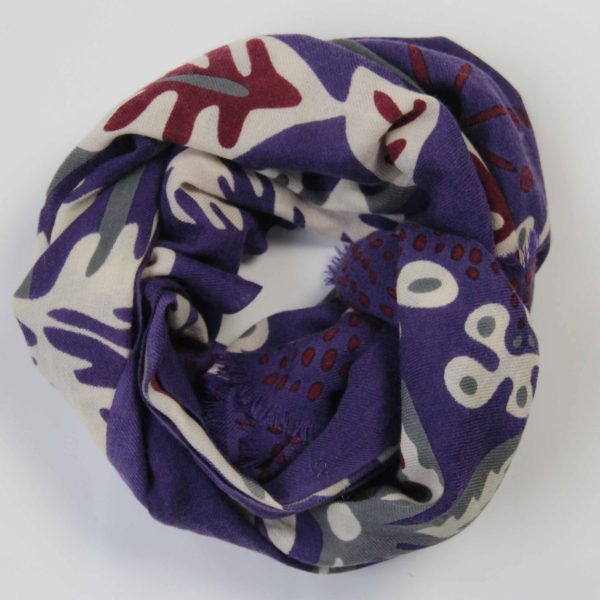 ECHARPE laine mixte Bacalar Lilas