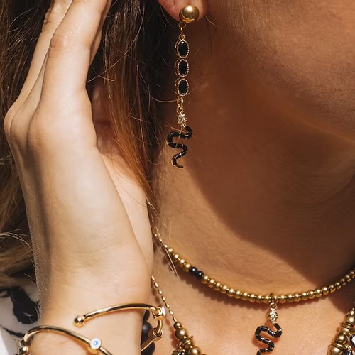 Boucles d'oreilles Femme Nomade - Serpent MADAMIRMA