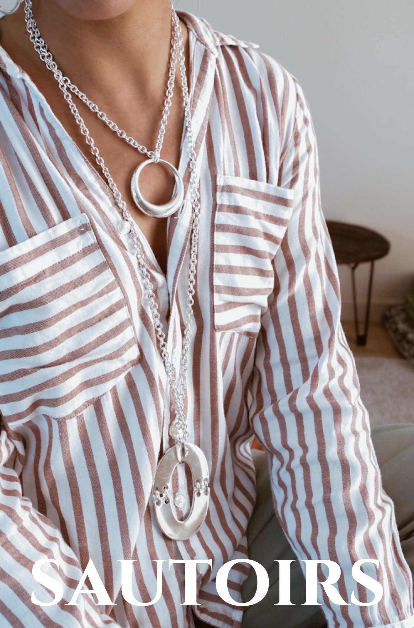 SAUTOIR Femme PASTILLE SECRET DE CUIR
