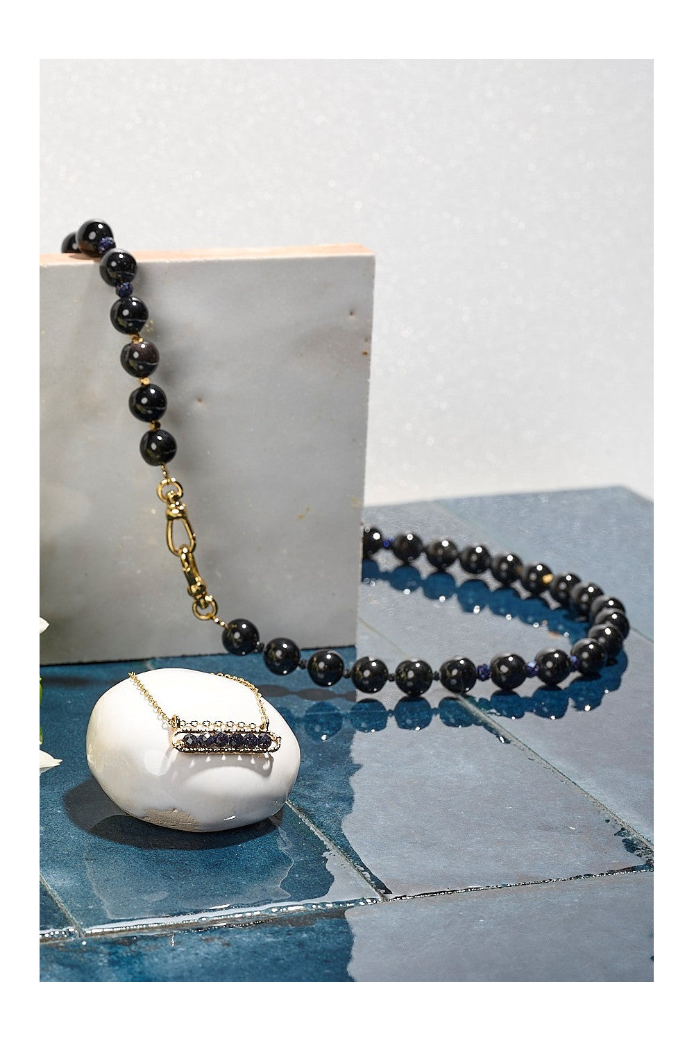 Collier Dame Evah noir BY GARANCE
