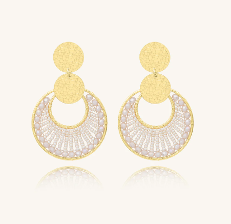 Boucles Dame d'oreilles Luna Sable SANTIBE