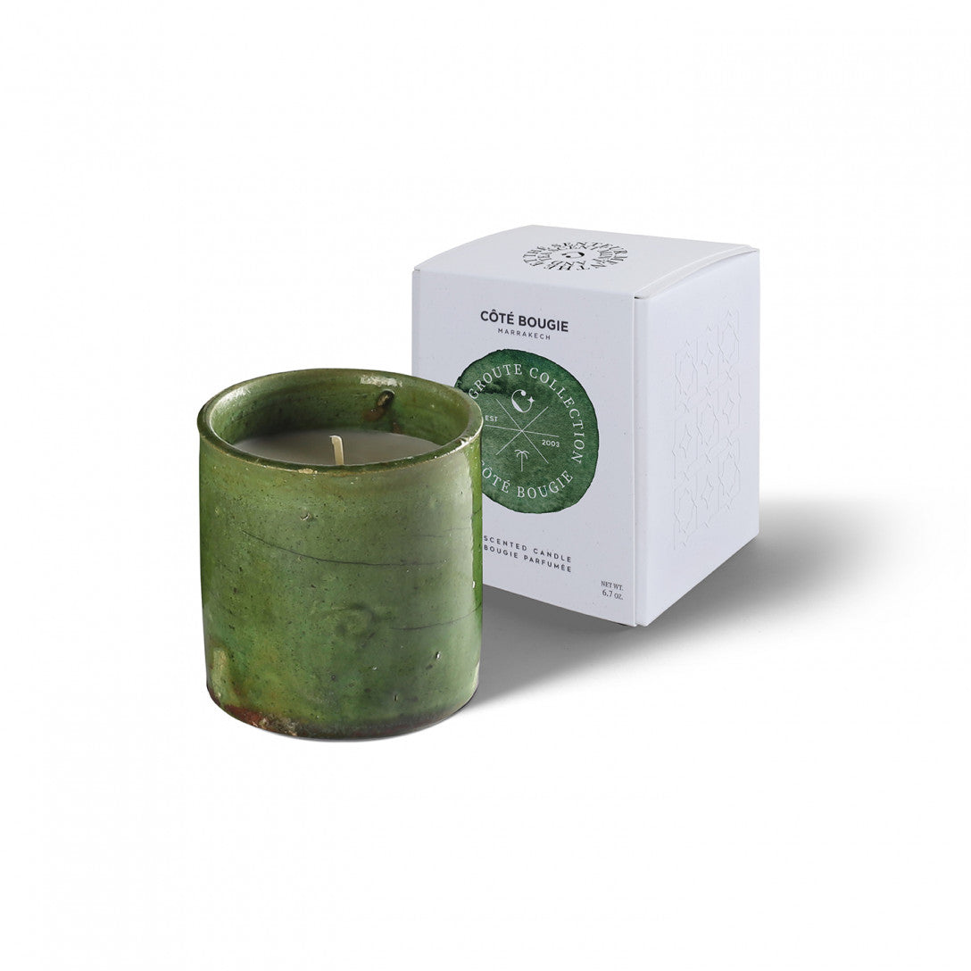 BOUGIE Tamegroute vert Menthe Thé COTE BOUGIE