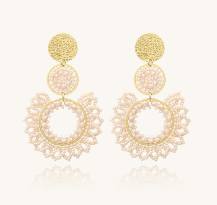 Boucles Dame d'oreilles Tango Sable SANTIBE