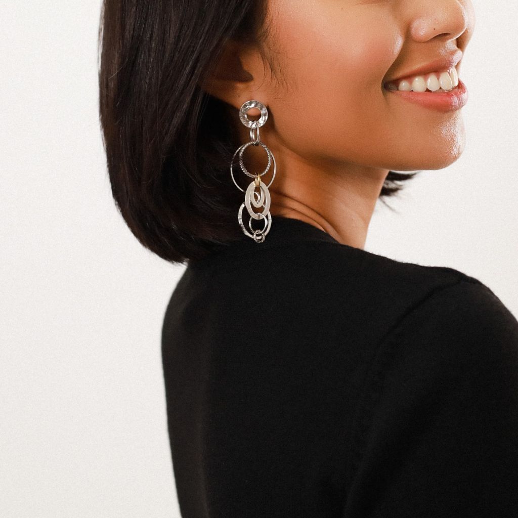 Boucles d'oreilles top anneau BADJAO ORI-TAO