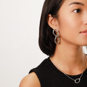 Boucles d'oreilles poussoir SQUAMATA ORI-TAO