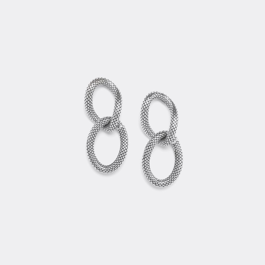 Boucles d'oreilles poussoir SQUAMATA ORI-TAO