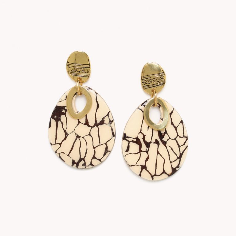 Boucles d'oreilles LEOPARD NATURE Bijoux