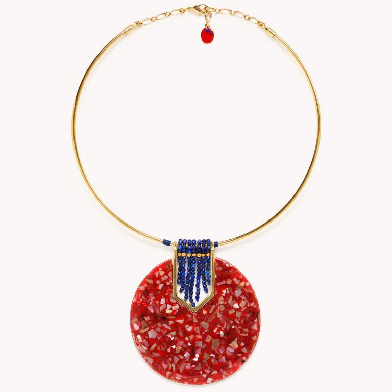 COLLIER Plastron MOGADOR NATURE bijoux
