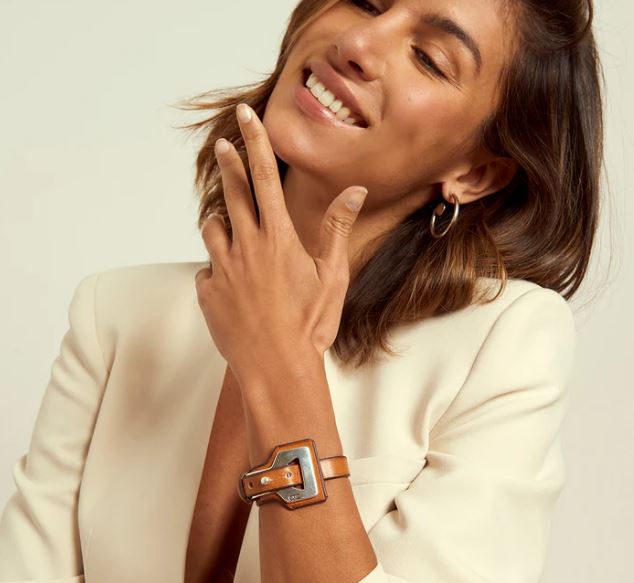 BRACELET Cuir Camélia CXC