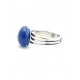 BAGUE PUCE GEVOLE REGLABLE CERAMIQUE BLEU