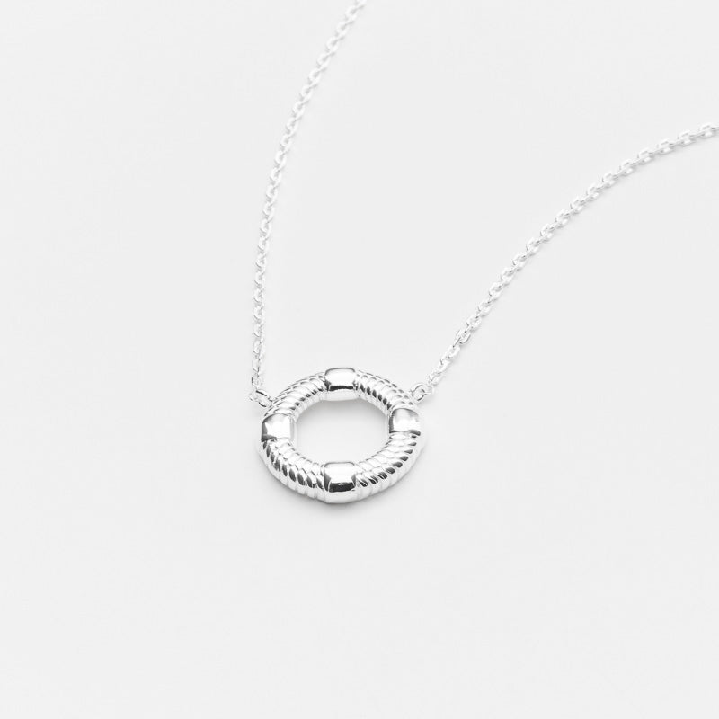 Collier argent centre travaillé CANYON
