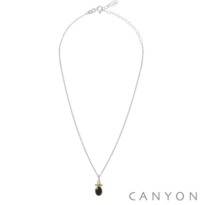 Collier argent petit onyx CANYON