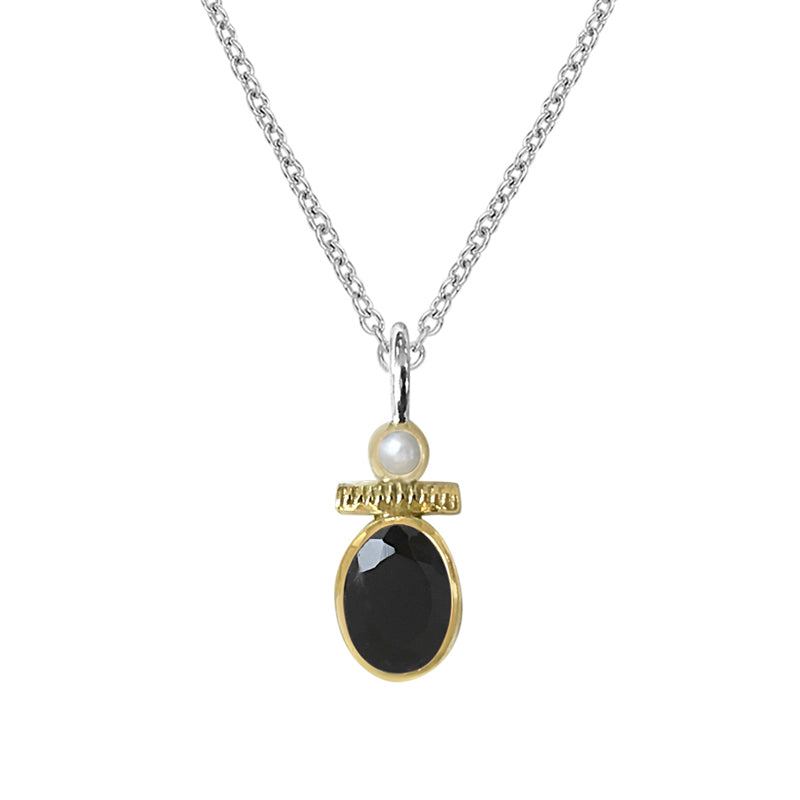 Collier argent petit onyx CANYON