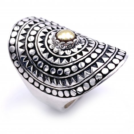 BAGUE ARGENT JALAN JALAN BICOLORE J753