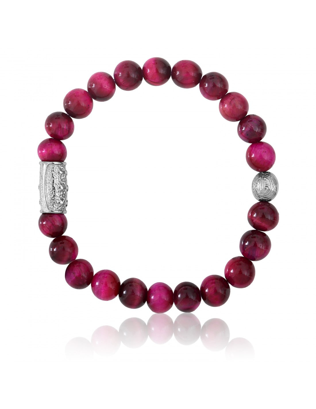 Bracelet Oeil de Tigre Rose prospérité Lauren Steven