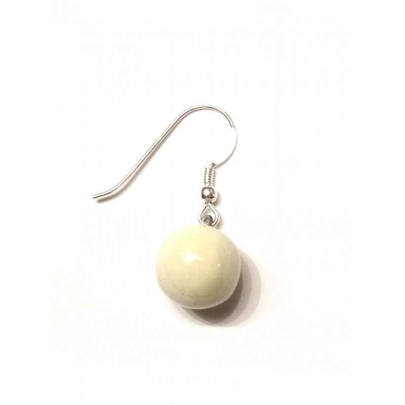 BOUCLES D OREILLES GEVOLE CERAMIQUE IVOIRE MYRTILLEXL/IVOIRE