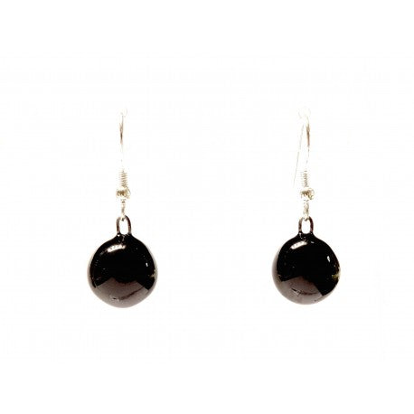 BOUCLES DOREILLES GEVOLE CERAMIQUE NOIRE