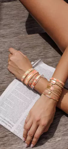 Bracelet Romane Belle Mais Pas Que collection Peach Lover B1794PEA