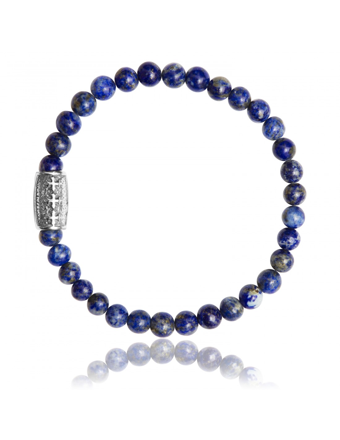 Bracelet 6 mm Lapiz Lazuli Lauren Steven