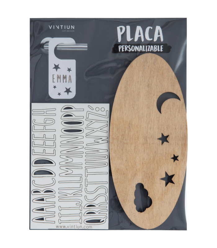 plaque décorative PERSONNALISABLE avec kit de lettres