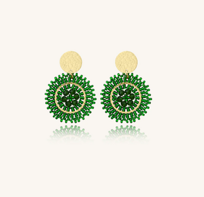 Boucles d'oreilles Dame Baby Espagnola EMERAUDE  SANTIBE