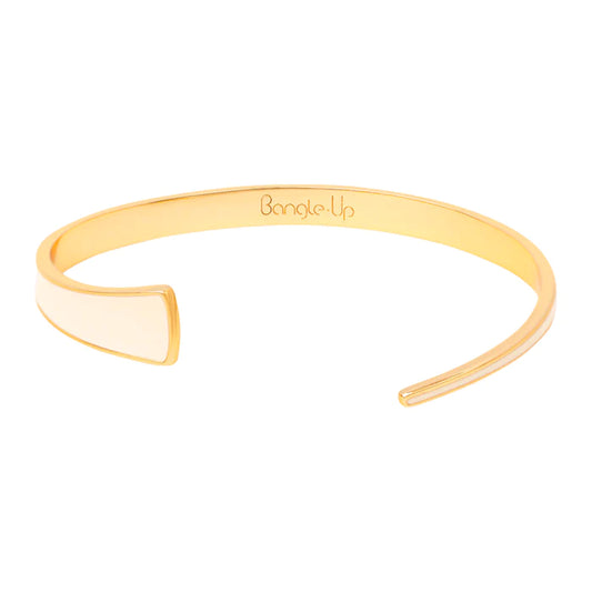 Jonc Dame TARA - Blanc Sable BANGLE-UP