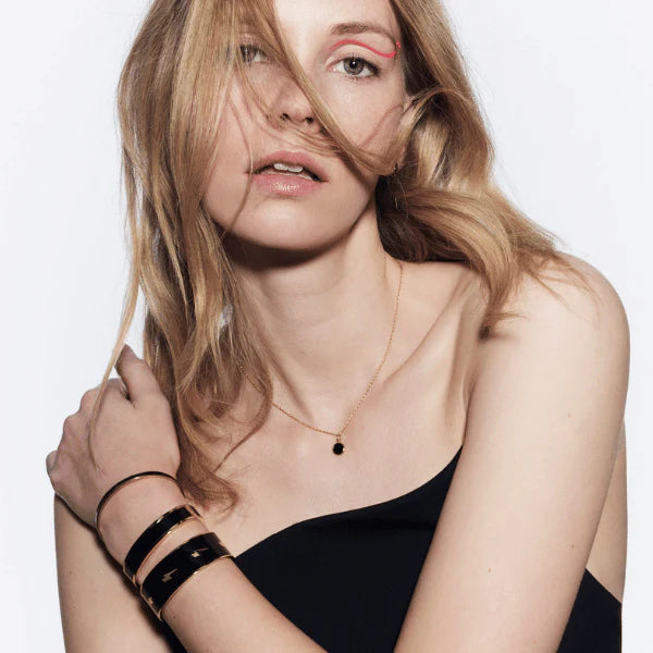 Bracelet Dame Bangle Ovale - Noir BANGLE-UP