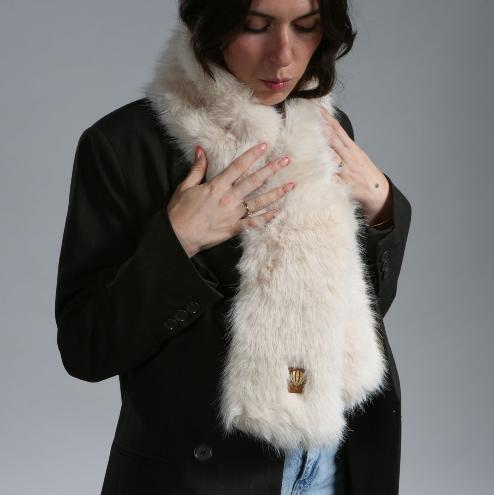 Echarpe doublée polaire effet fourrure TENDANCE - COPELLI LE VOYAGE EN PANIER