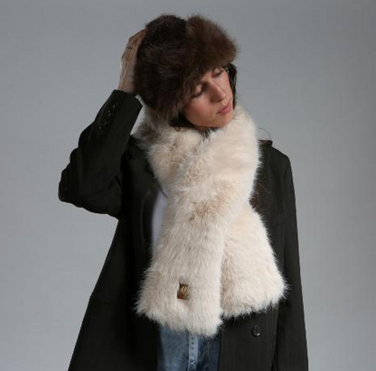 Echarpe doublée polaire effet fourrure TENDANCE - COPELLI LE VOYAGE EN PANIER