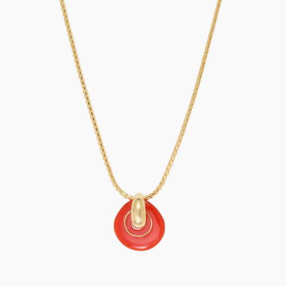 Collier pendentif Masseria - corail SATELLITE