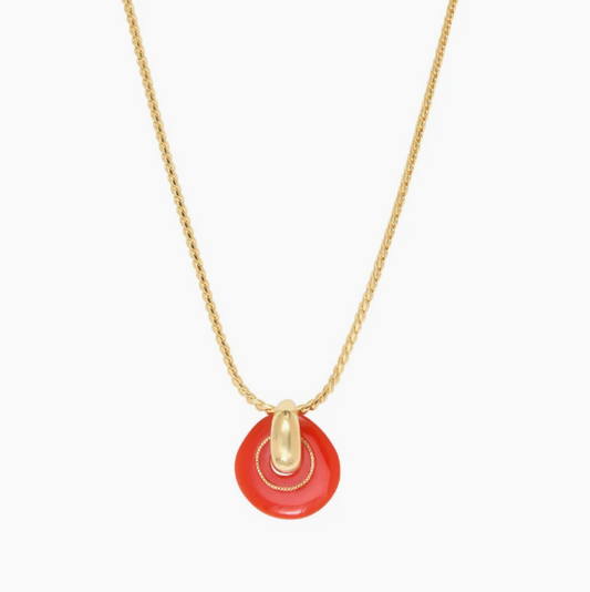 Collier pendentif Masseria - corail SATELLITE