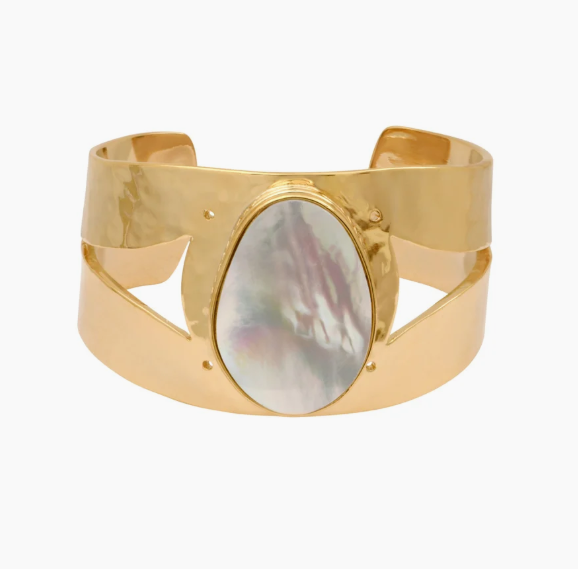Bracelet manchette ajustable Noto - nacre SATELLITE